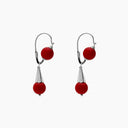 PENDIENTES GOTA CANARIA CORAL