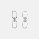PENDIENTES ESLABONES CON ZIRCONITAS
