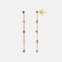 PENDIENTES RAINBOW CHAIN