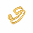 ANILLO VERTEX BAÑO ORO