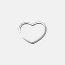 COLGANTE CORAZÓN EVA ORO BLANCO
