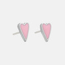 PENDIENTES PINK LOVE SILVER