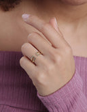 ANILLO VERTEX BAÑO ORO